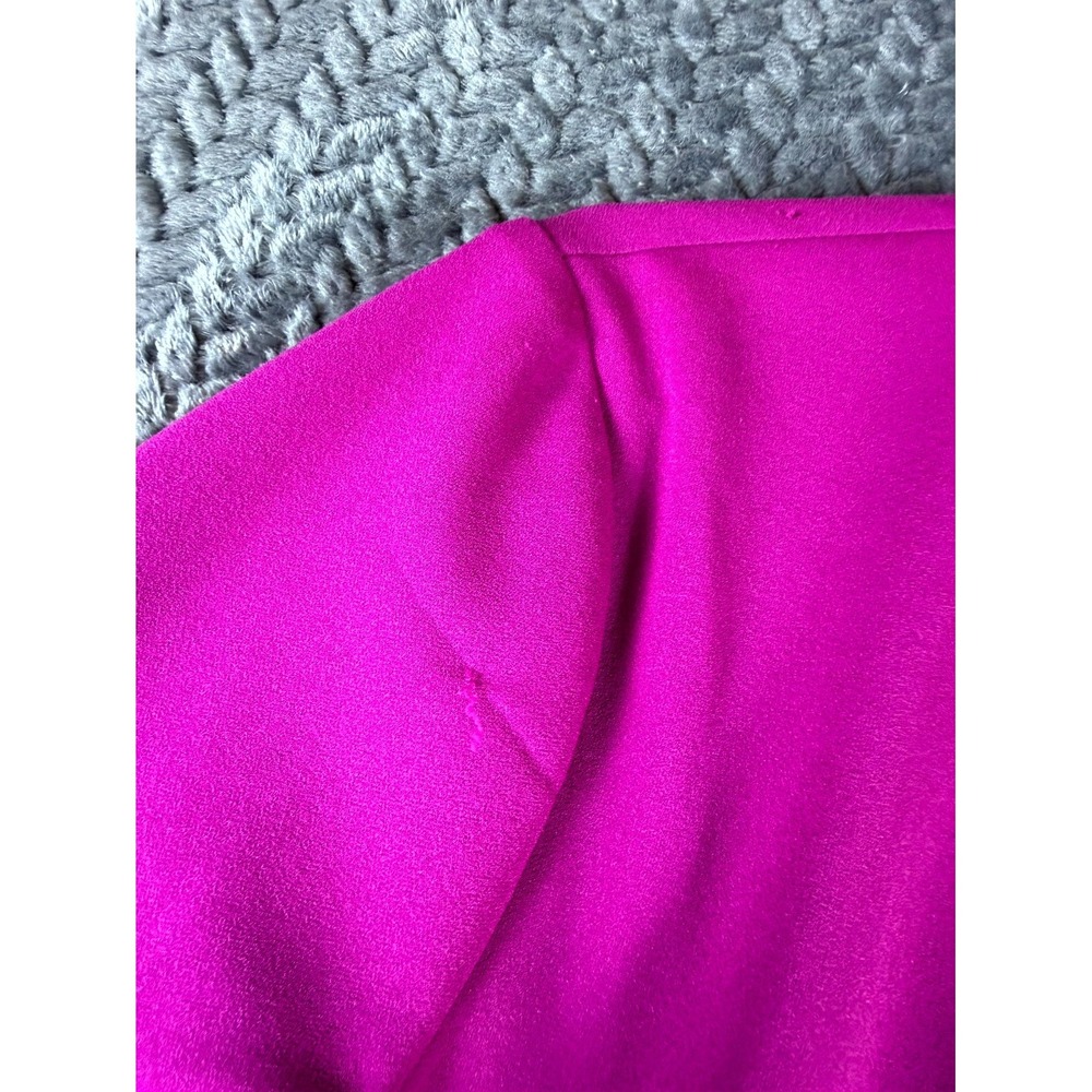 Donna Morgan A-Line Mini Dress Womens 10 Pink Black Colorblock Long Sleeve - Picture 4 of 6
